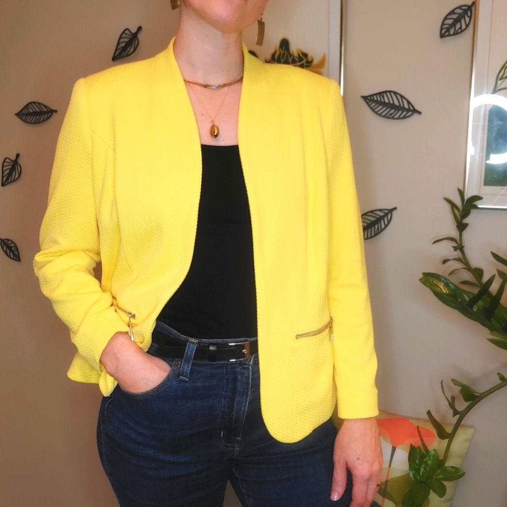 TanJay Vibrant Yellow Suit Jacket